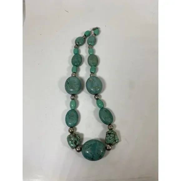 Turquoise Chunky Beaded Necklace